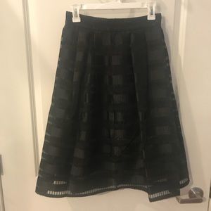 Knee length black skirt!